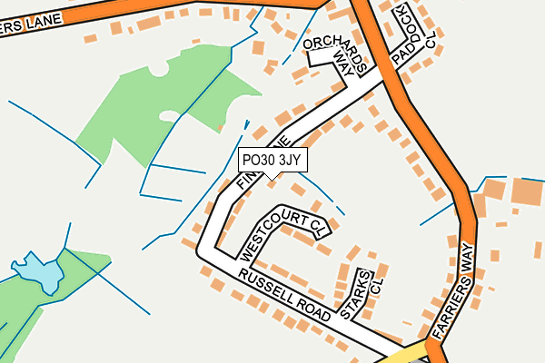 PO30 3JY map - OS OpenMap – Local (Ordnance Survey)