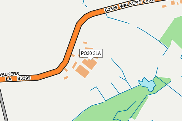 PO30 3LA map - OS OpenMap – Local (Ordnance Survey)