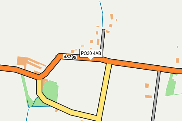 PO30 4AB map - OS OpenMap – Local (Ordnance Survey)