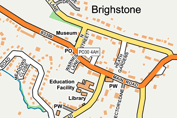 PO30 4AH map - OS OpenMap – Local (Ordnance Survey)