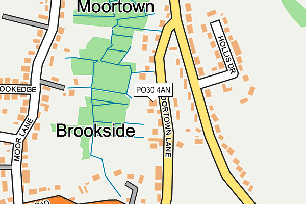 PO30 4AN map - OS OpenMap – Local (Ordnance Survey)