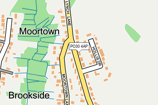 PO30 4AP map - OS OpenMap – Local (Ordnance Survey)