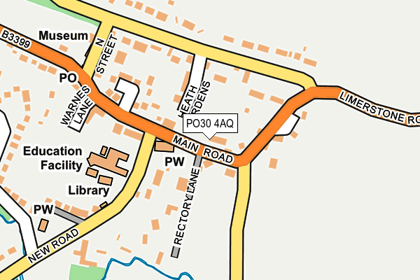 PO30 4AQ map - OS OpenMap – Local (Ordnance Survey)