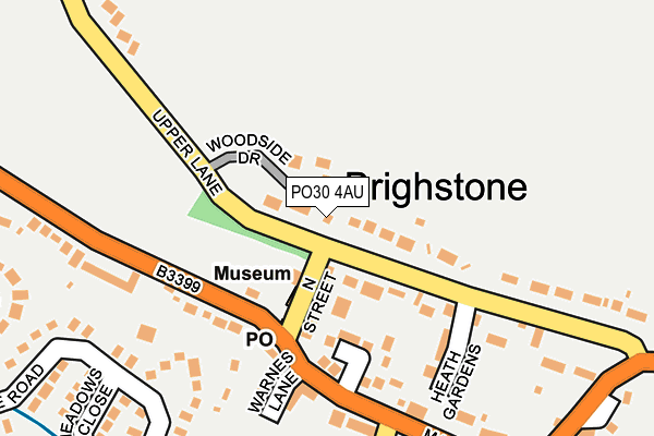 PO30 4AU map - OS OpenMap – Local (Ordnance Survey)