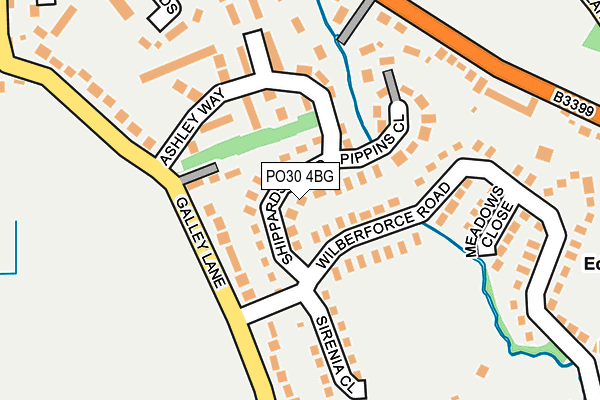 PO30 4BG map - OS OpenMap – Local (Ordnance Survey)