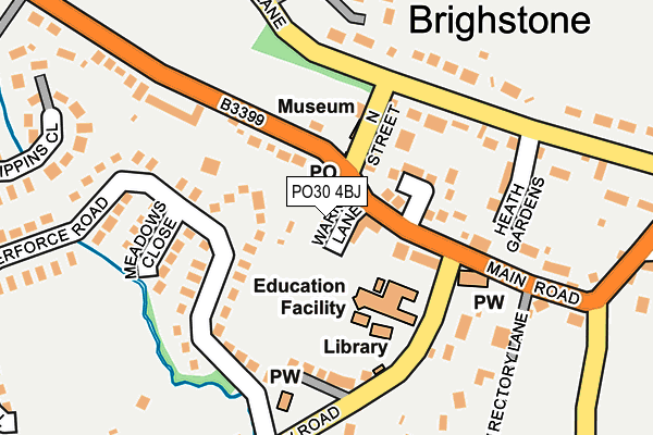 PO30 4BJ map - OS OpenMap – Local (Ordnance Survey)