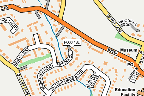 PO30 4BL map - OS OpenMap – Local (Ordnance Survey)