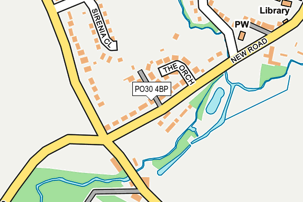 PO30 4BP map - OS OpenMap – Local (Ordnance Survey)