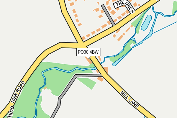 PO30 4BW map - OS OpenMap – Local (Ordnance Survey)