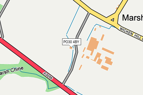 PO30 4BY map - OS OpenMap – Local (Ordnance Survey)