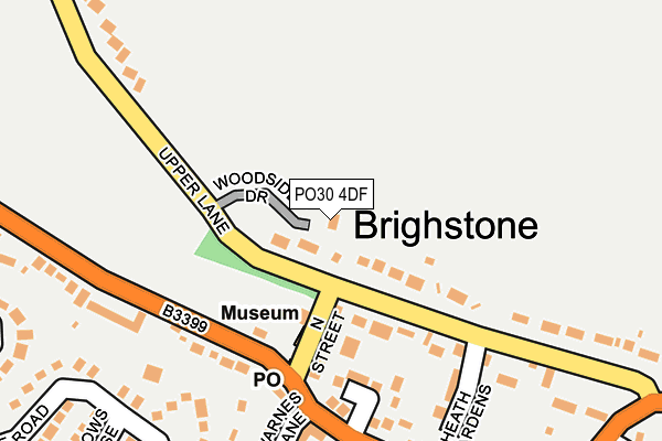 PO30 4DF map - OS OpenMap – Local (Ordnance Survey)