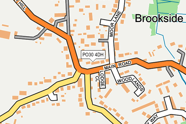 PO30 4DH map - OS OpenMap – Local (Ordnance Survey)