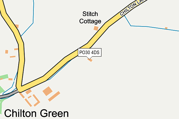 PO30 4DS map - OS OpenMap – Local (Ordnance Survey)