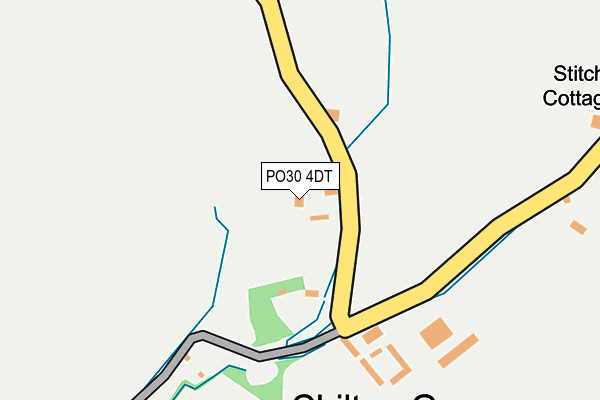 PO30 4DT map - OS OpenMap – Local (Ordnance Survey)