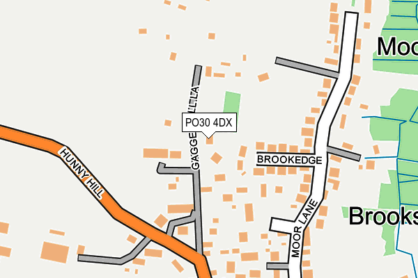 PO30 4DX map - OS OpenMap – Local (Ordnance Survey)