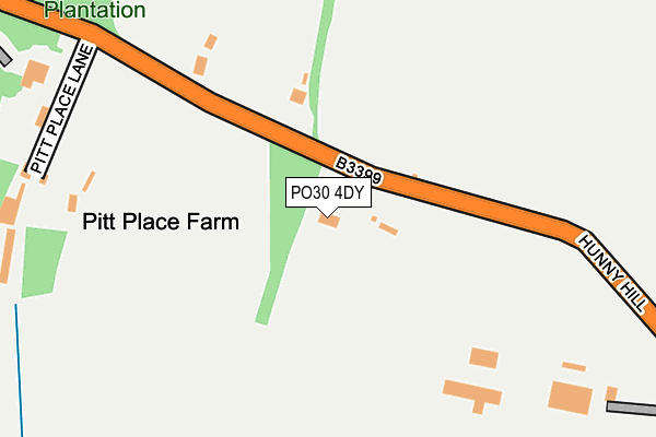 PO30 4DY map - OS OpenMap – Local (Ordnance Survey)