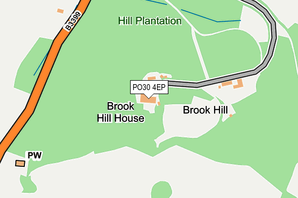 PO30 4EP map - OS OpenMap – Local (Ordnance Survey)