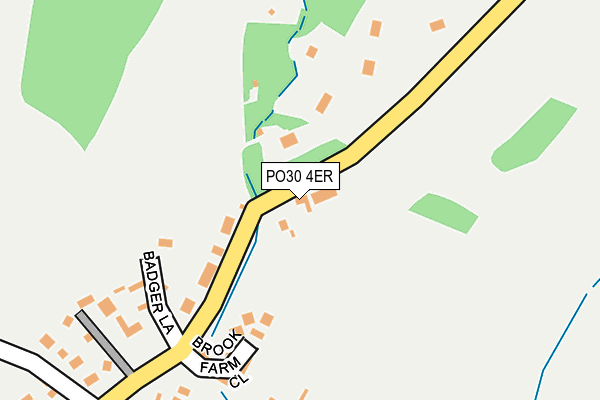 PO30 4ER map - OS OpenMap – Local (Ordnance Survey)