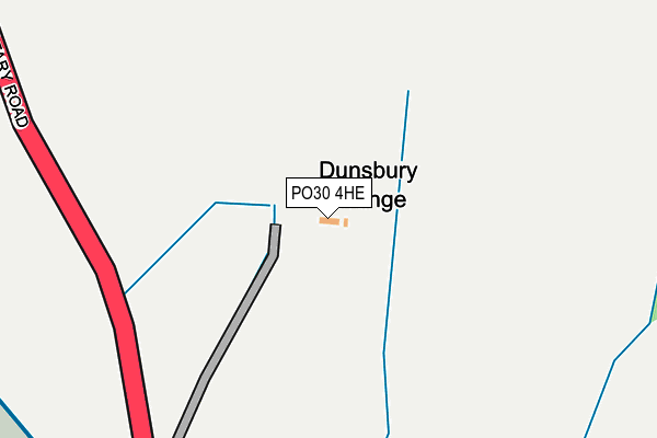 PO30 4HE map - OS OpenMap – Local (Ordnance Survey)