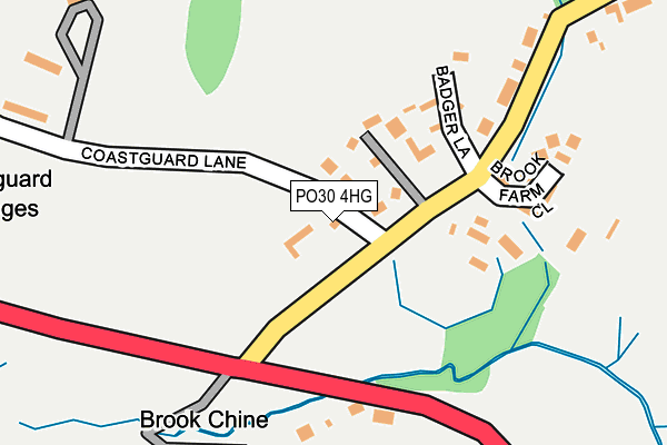 PO30 4HG map - OS OpenMap – Local (Ordnance Survey)