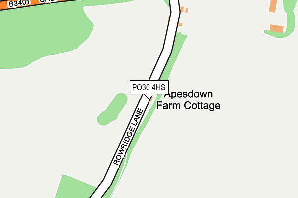 PO30 4HS map - OS OpenMap – Local (Ordnance Survey)