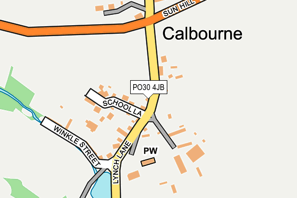 PO30 4JB map - OS OpenMap – Local (Ordnance Survey)