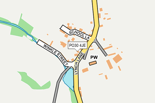 PO30 4JE map - OS OpenMap – Local (Ordnance Survey)