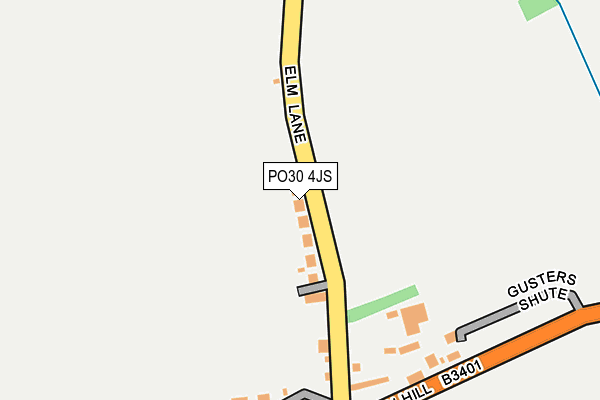 PO30 4JS map - OS OpenMap – Local (Ordnance Survey)