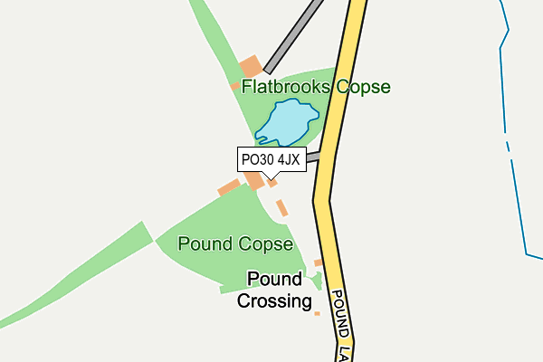 PO30 4JX map - OS OpenMap – Local (Ordnance Survey)