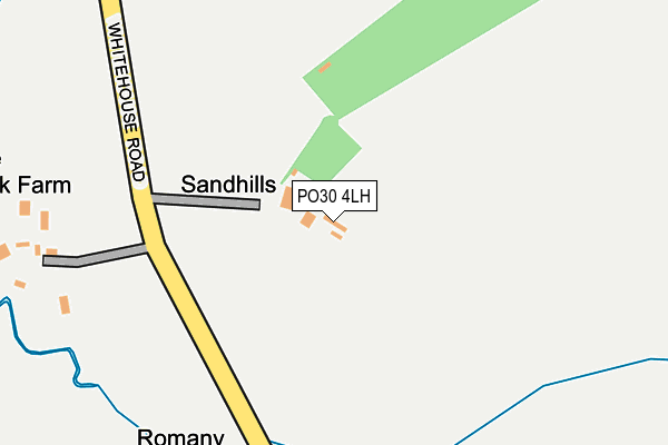 PO30 4LH map - OS OpenMap – Local (Ordnance Survey)