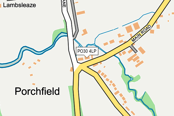 PO30 4LP map - OS OpenMap – Local (Ordnance Survey)