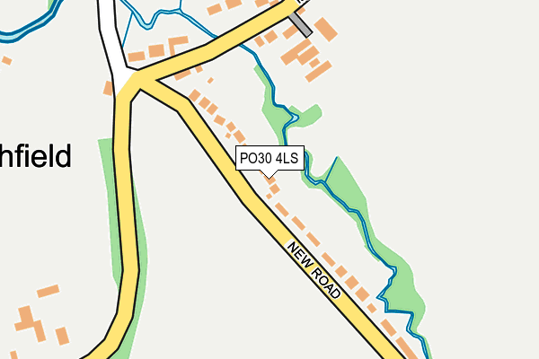 PO30 4LS map - OS OpenMap – Local (Ordnance Survey)