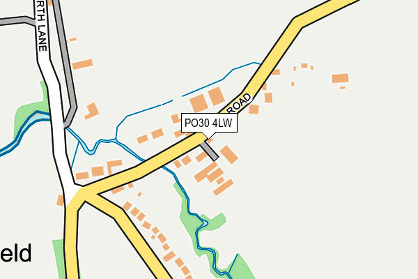 PO30 4LW map - OS OpenMap – Local (Ordnance Survey)