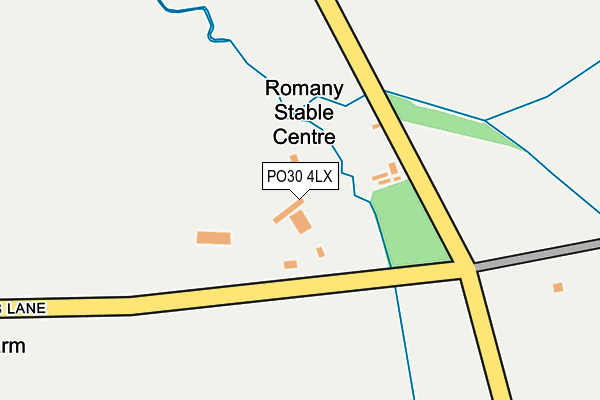 PO30 4LX map - OS OpenMap – Local (Ordnance Survey)