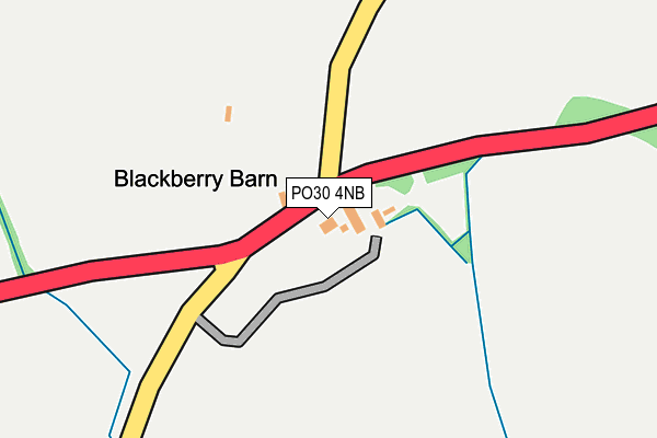 PO30 4NB map - OS OpenMap – Local (Ordnance Survey)