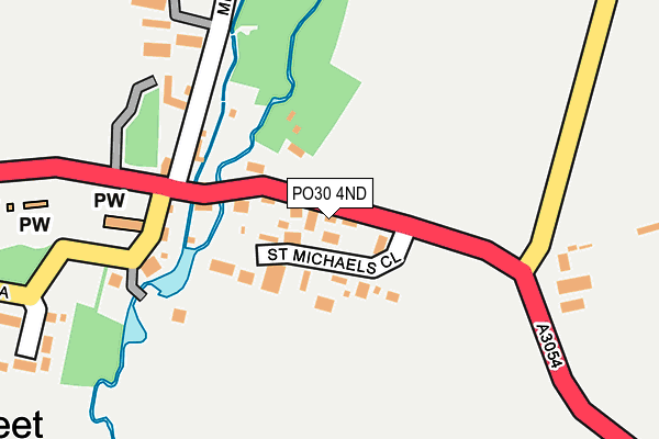 PO30 4ND map - OS OpenMap – Local (Ordnance Survey)