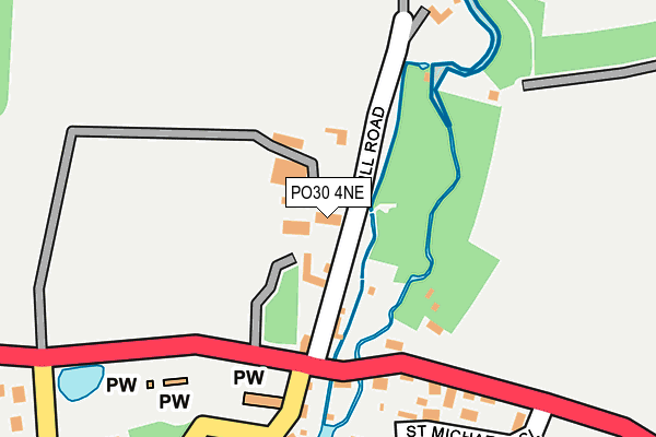 PO30 4NE map - OS OpenMap – Local (Ordnance Survey)