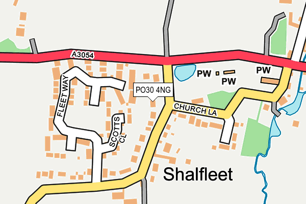 PO30 4NG map - OS OpenMap – Local (Ordnance Survey)