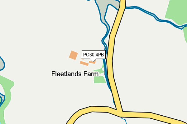 PO30 4PB map - OS OpenMap – Local (Ordnance Survey)