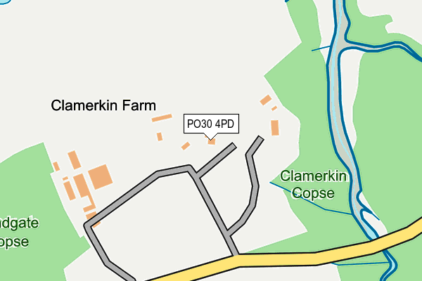 PO30 4PD map - OS OpenMap – Local (Ordnance Survey)