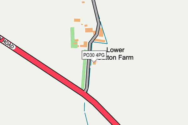 PO30 4PG map - OS OpenMap – Local (Ordnance Survey)