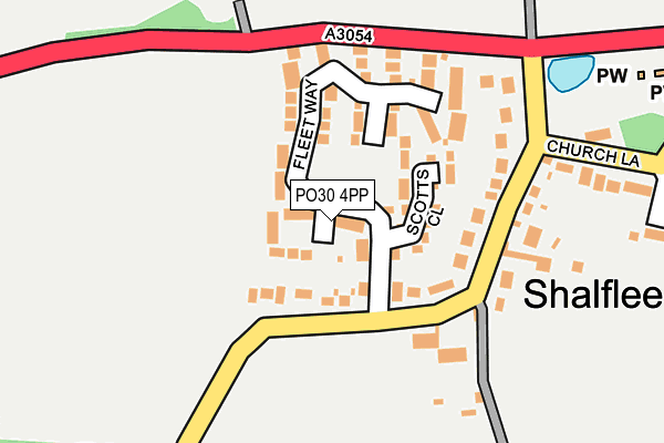 PO30 4PP map - OS OpenMap – Local (Ordnance Survey)