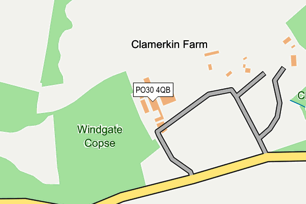 PO30 4QB map - OS OpenMap – Local (Ordnance Survey)