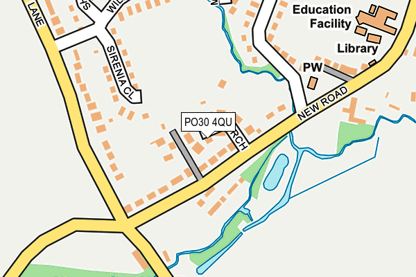 PO30 4QU map - OS OpenMap – Local (Ordnance Survey)