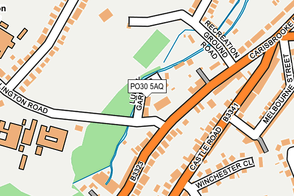 PO30 5AQ map - OS OpenMap – Local (Ordnance Survey)