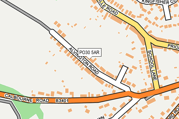 PO30 5AR map - OS OpenMap – Local (Ordnance Survey)