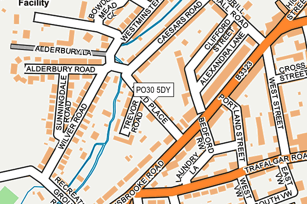 PO30 5DY map - OS OpenMap – Local (Ordnance Survey)