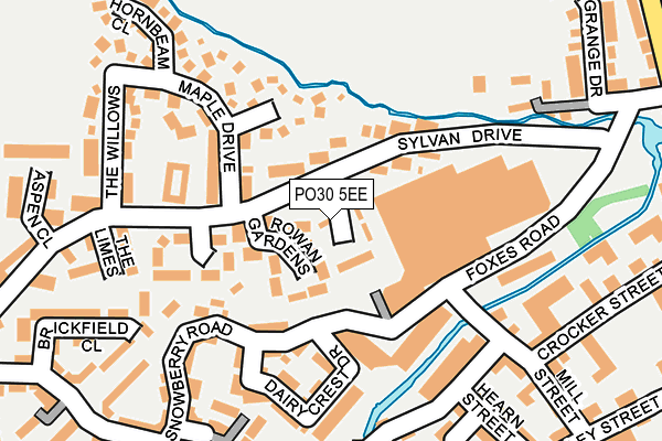 PO30 5EE map - OS OpenMap – Local (Ordnance Survey)