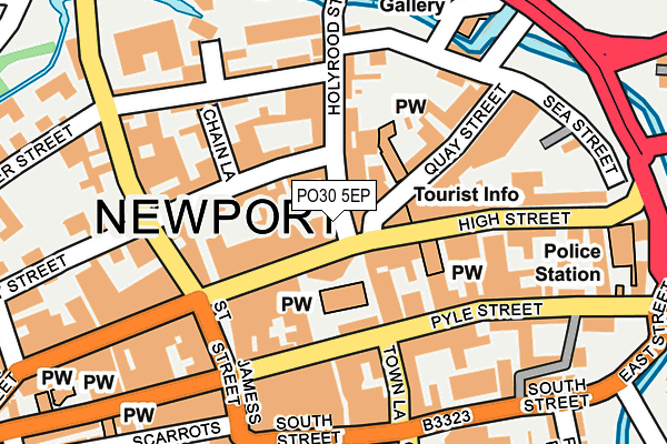 Map of HKE NEWPORT LTD at local scale
