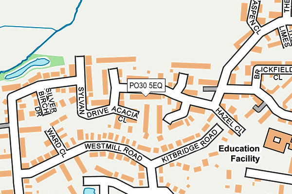 PO30 5EQ map - OS OpenMap – Local (Ordnance Survey)